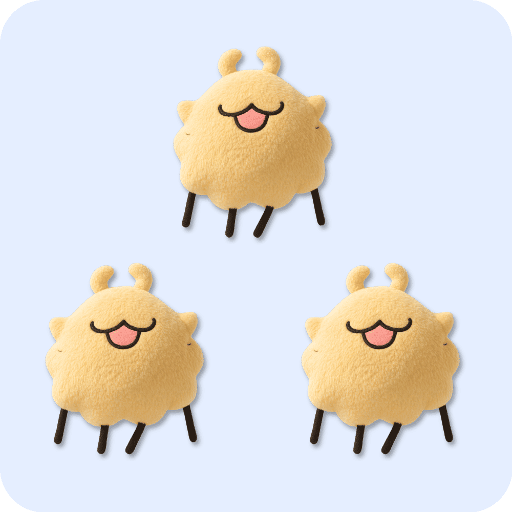 Flea Plush 3PCS Flea Plush 3PCS